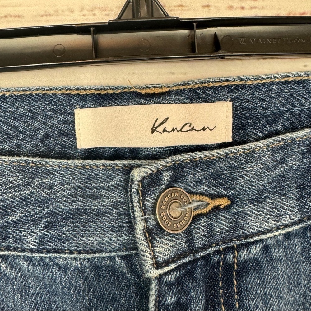 KanCan jeans ripped cuffed boyfriend size 9 stretchy causal jeans - Picture 5 of 8